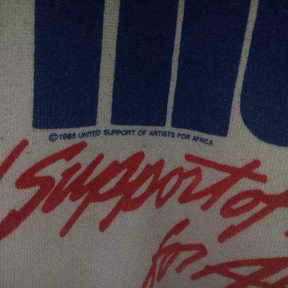 1985 USA FOR AFRICA MTV PROMO SWEATSHIRT - Picture 2 of 5